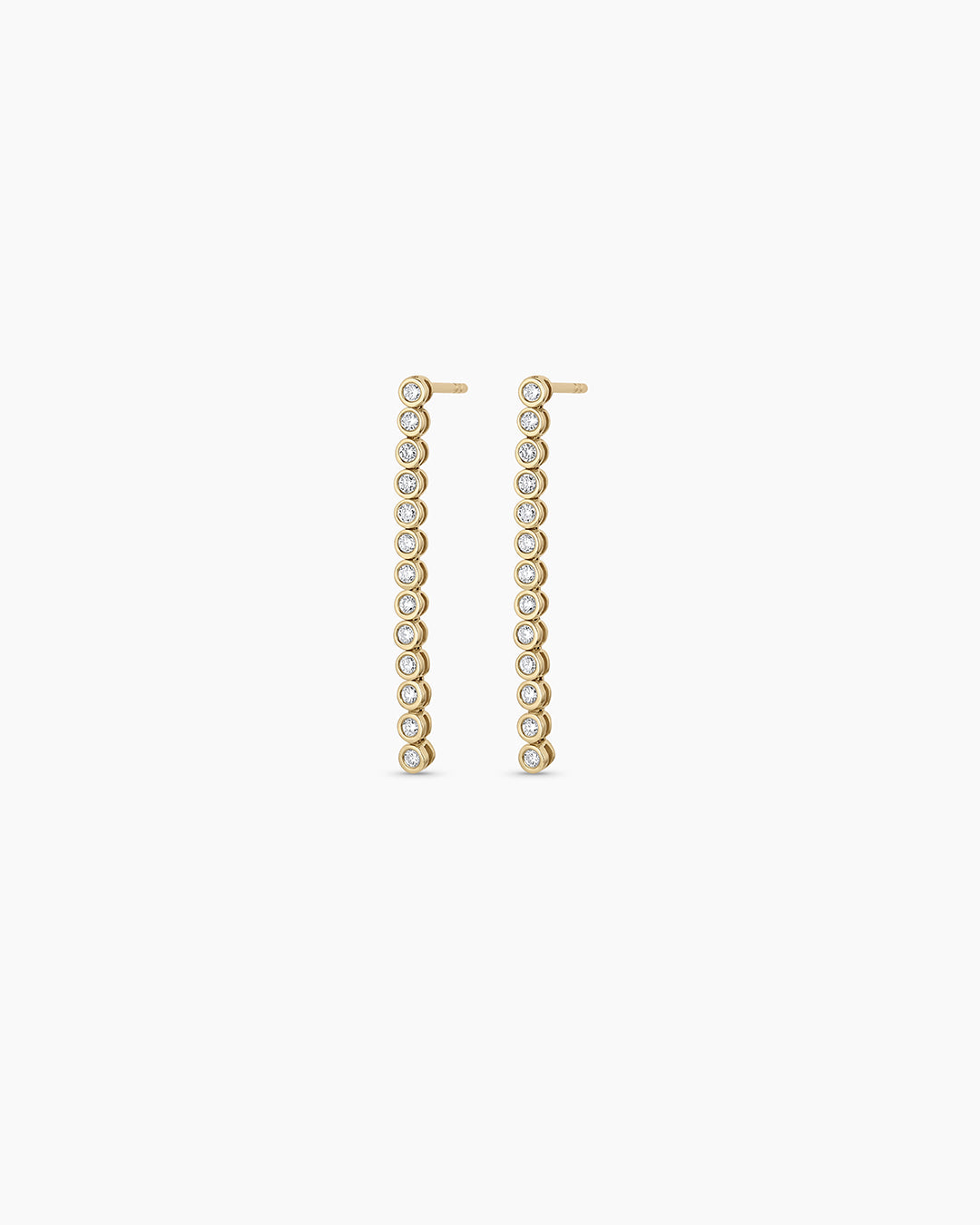 Lab Grown Diamond Classic Tennis Drop Earrings