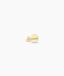 14k Gold Trio Flat Back Single Stud