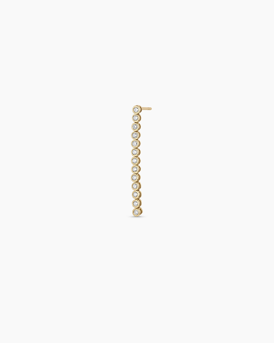 Lab Grown Diamond Classic Tennis Drop Single Earring