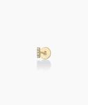 Diamond Pavé Bar Flat Back Single Stud