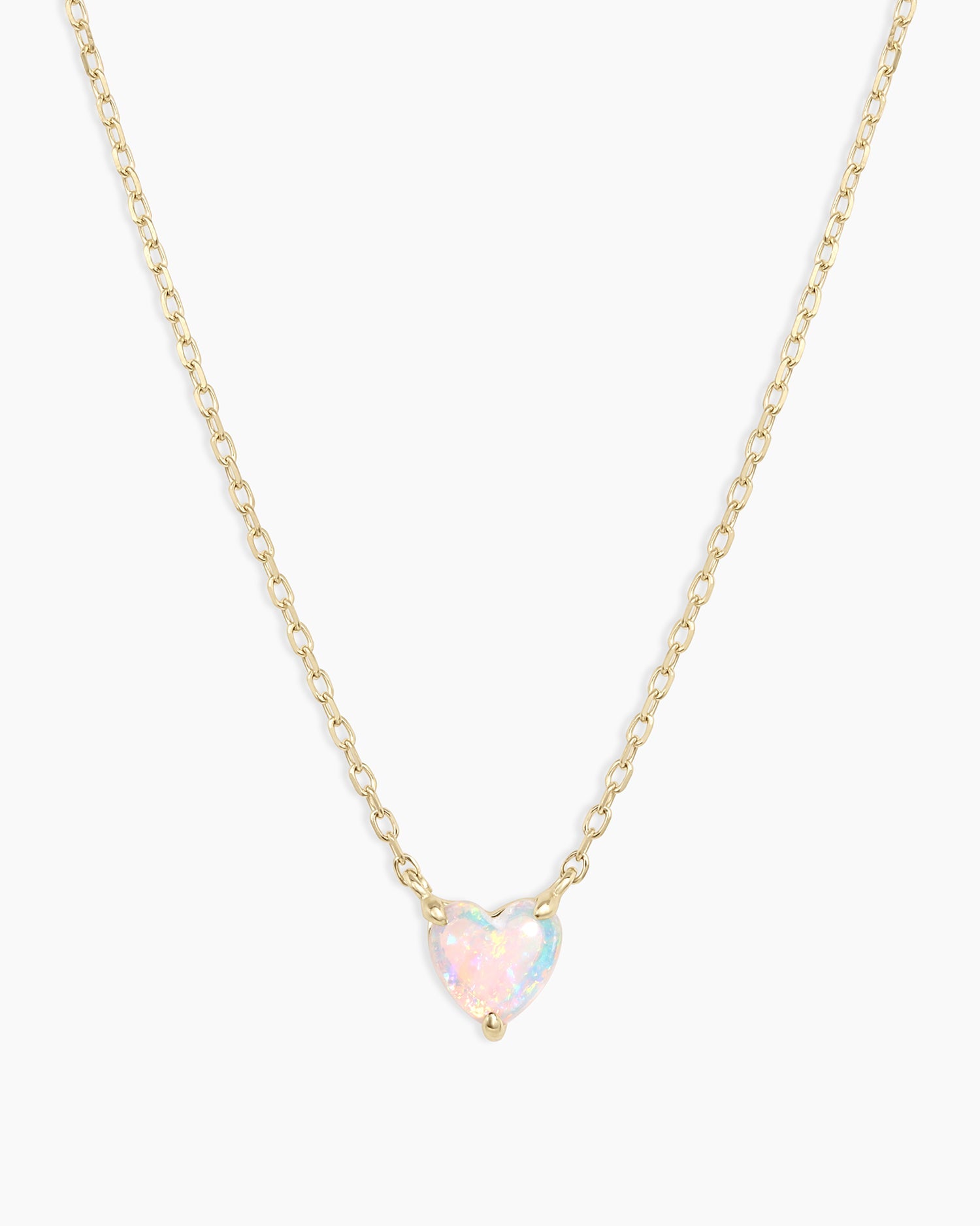 Opal Heart Necklace