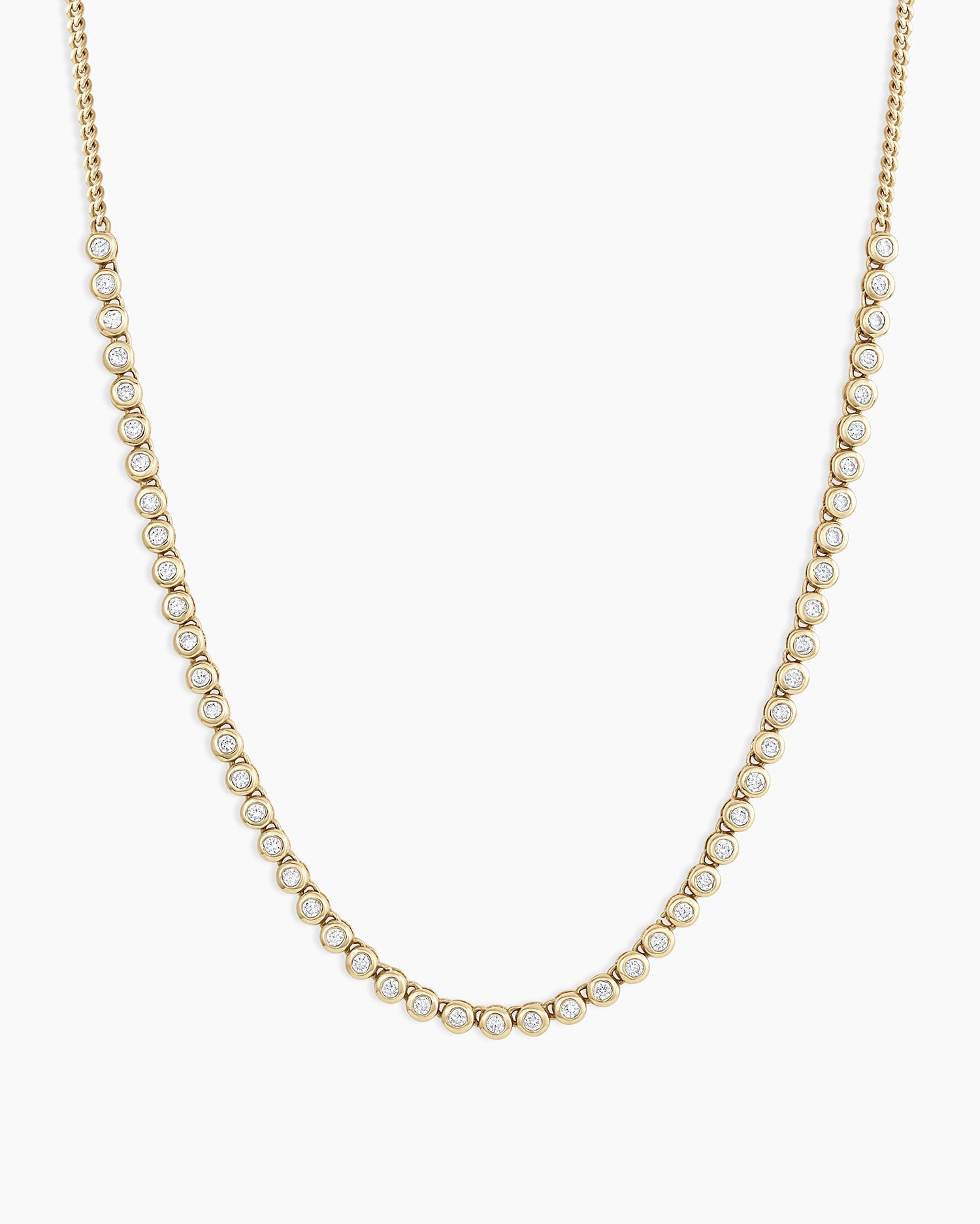 Classic Diamond Row Necklace