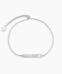 Bespoke Plate Adjustable Bracelet (silver)